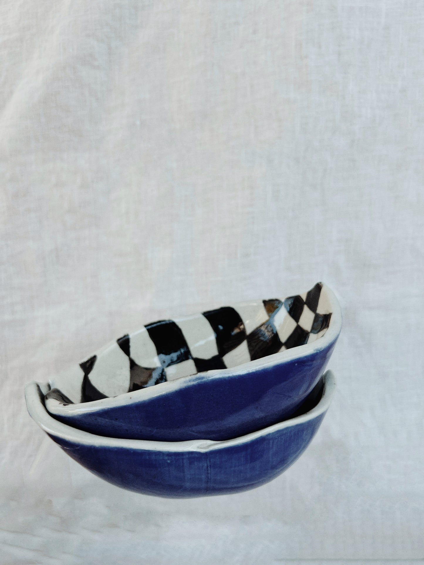 Wavy Checkered Bowl