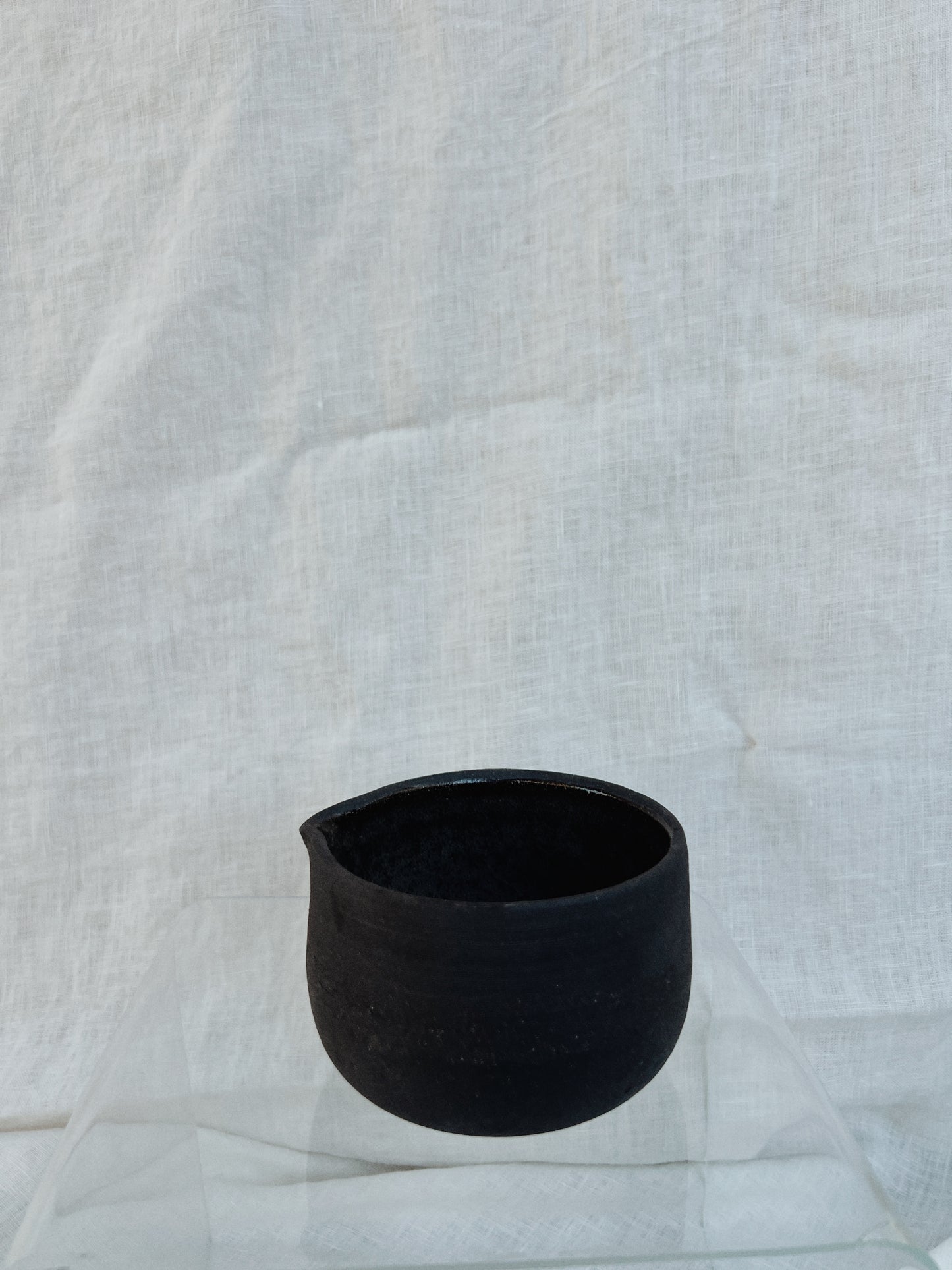 Black Clay Matcha Bowl