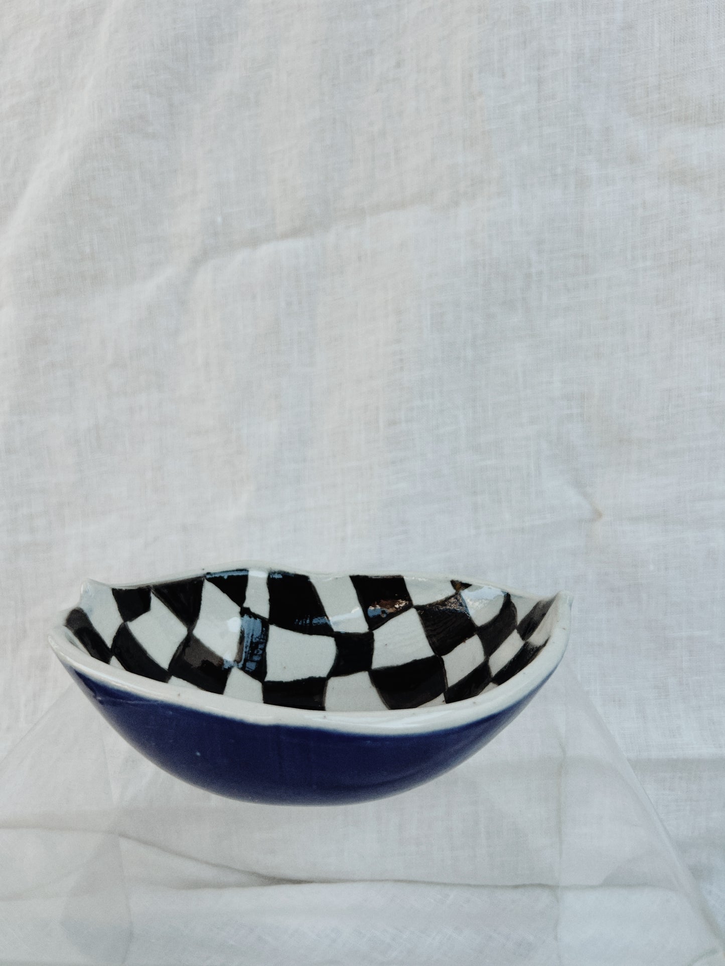 Wavy Checkered Bowl