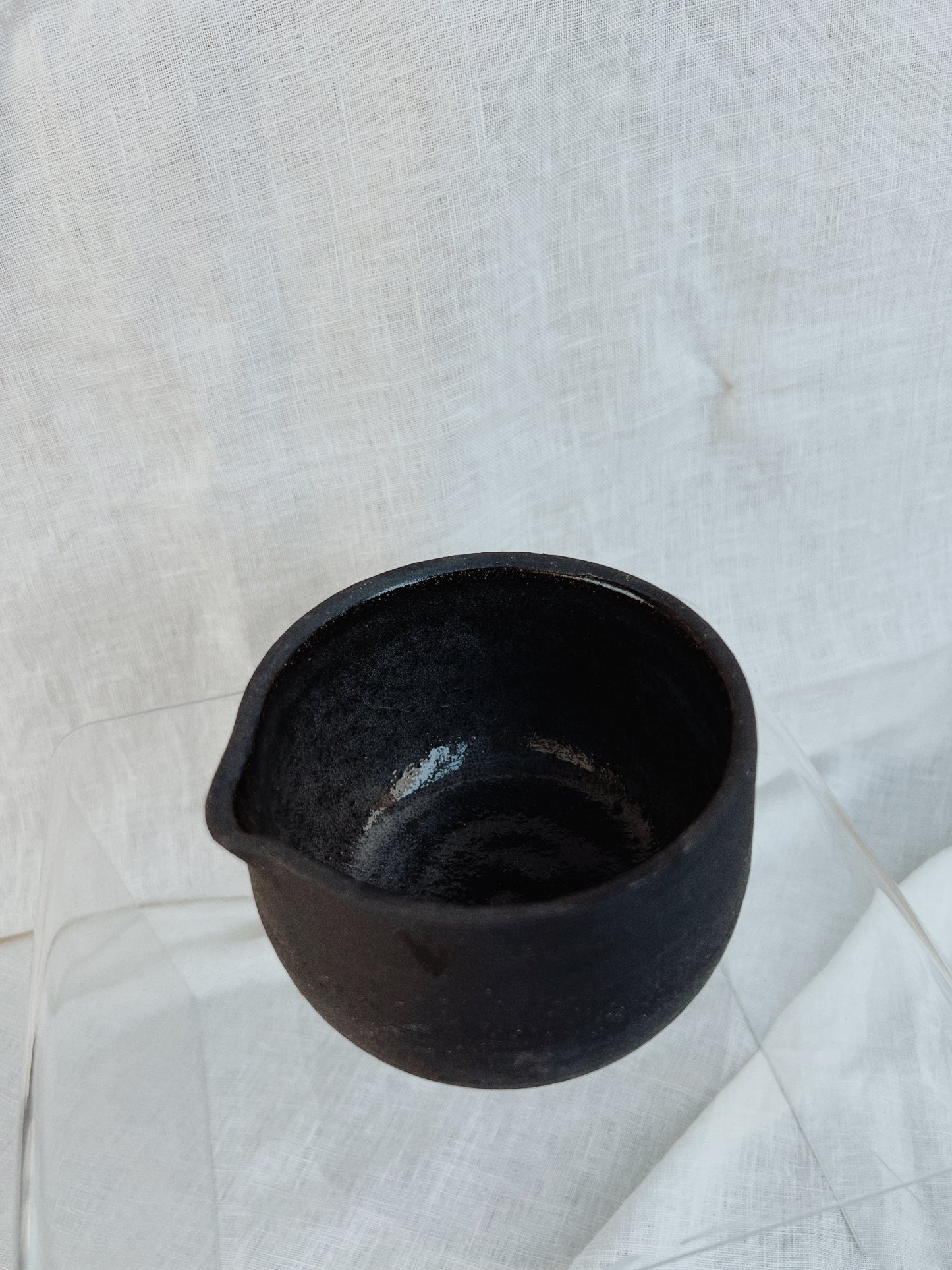 Black Clay Matcha Bowl