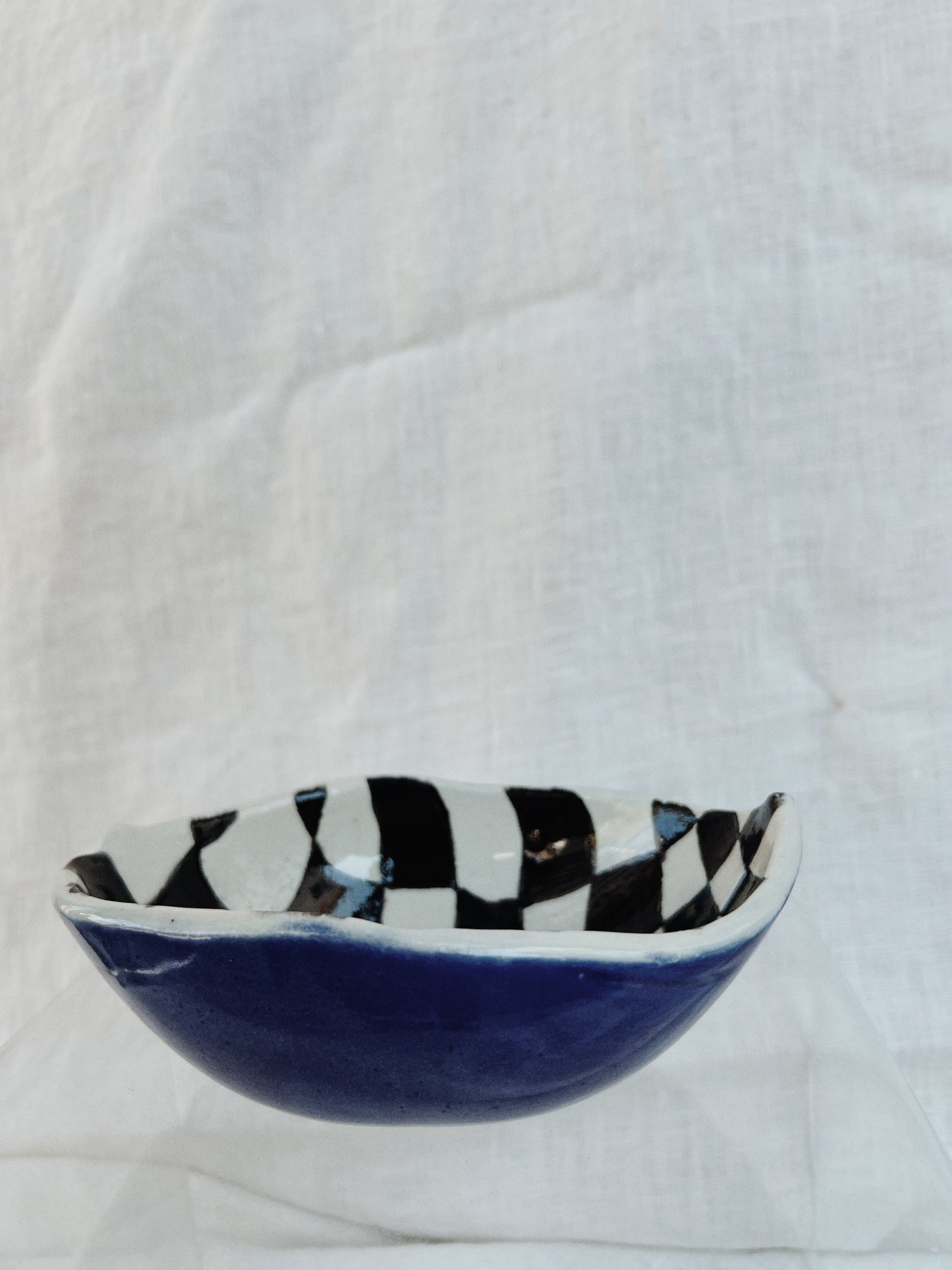 Wavy Checkered Bowl