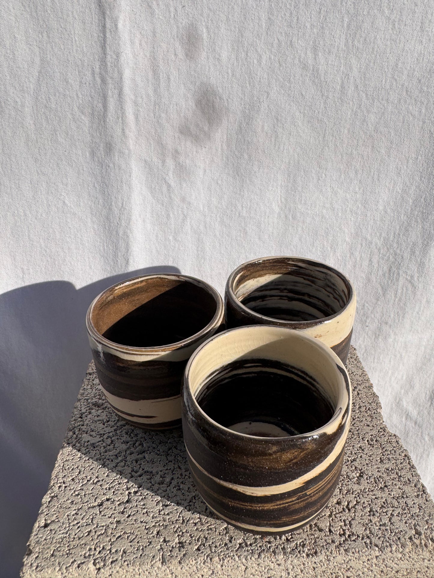 Black and White Swirl Cup