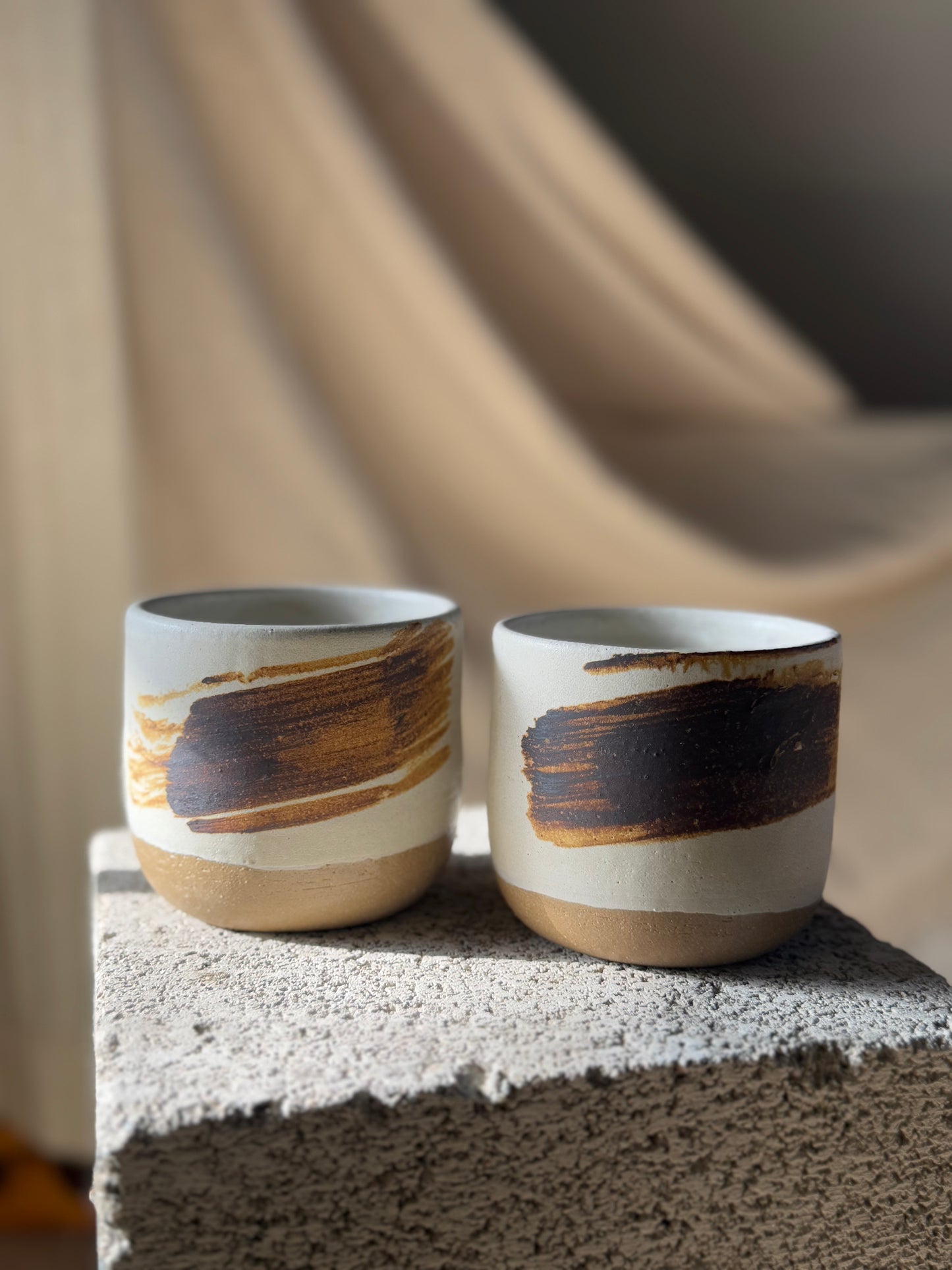 Swoosh Tea Cups