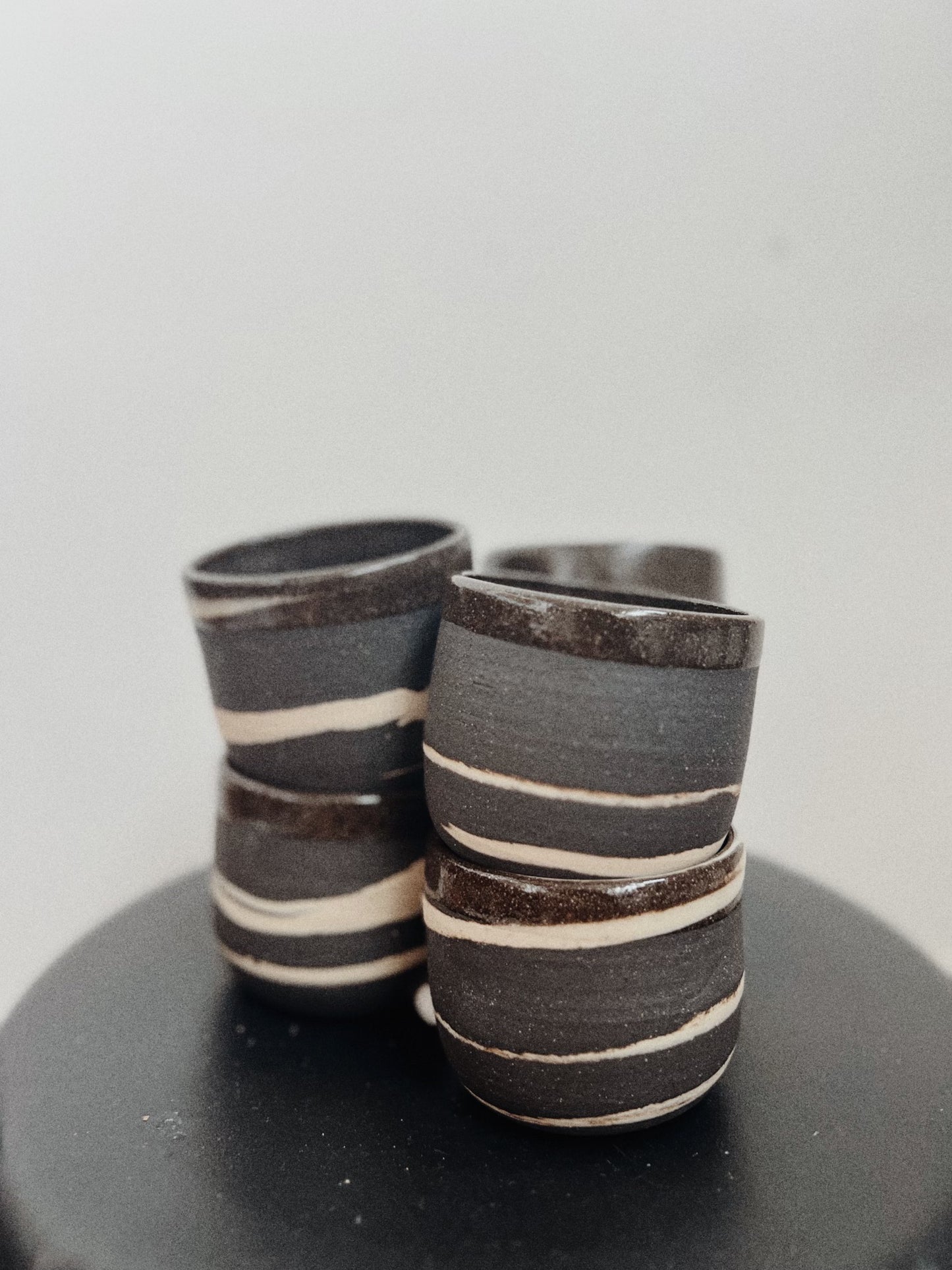 Black and White Swirl Cup