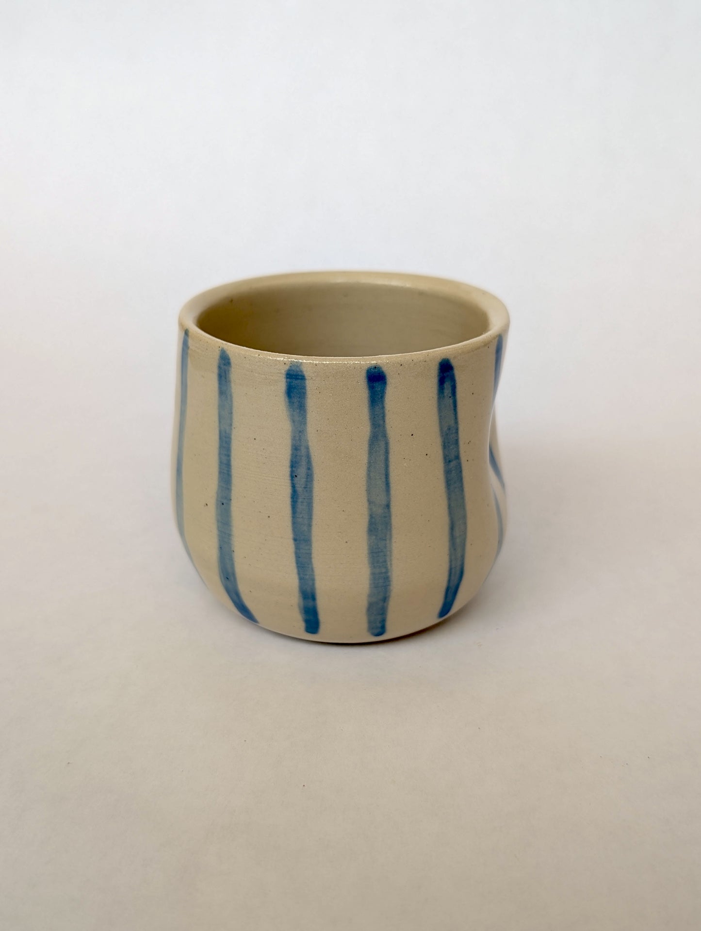 Blue Stripe Dimple Tumbler