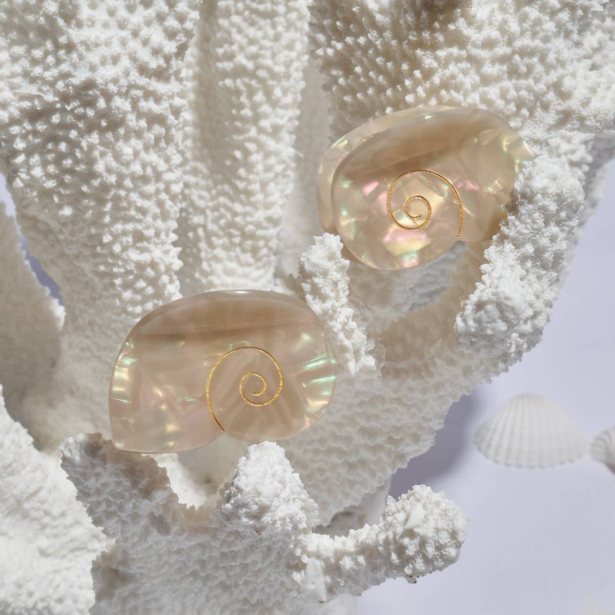 Opal Shell Hair Claw