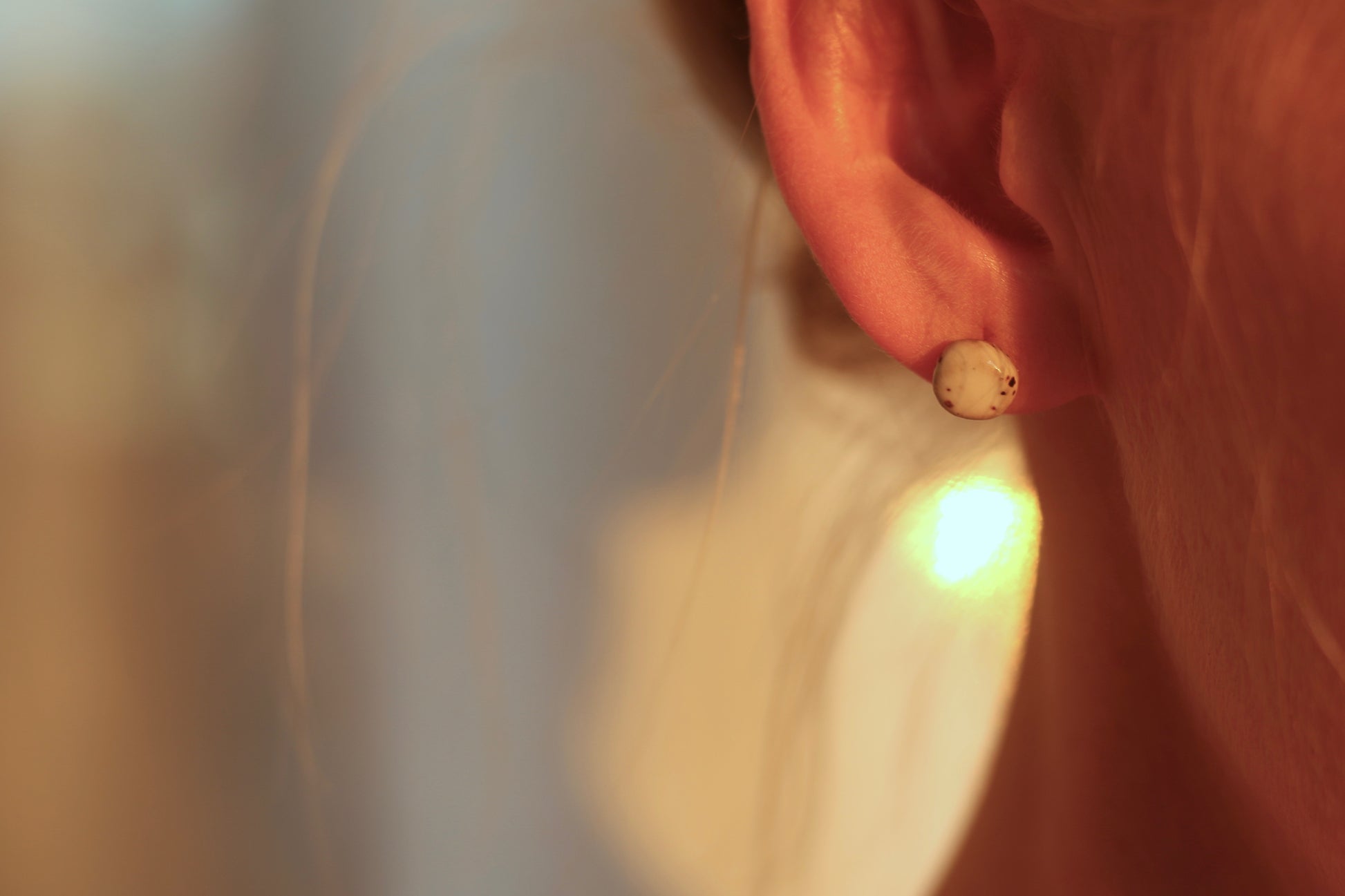 Ceramic Clay stud earrings