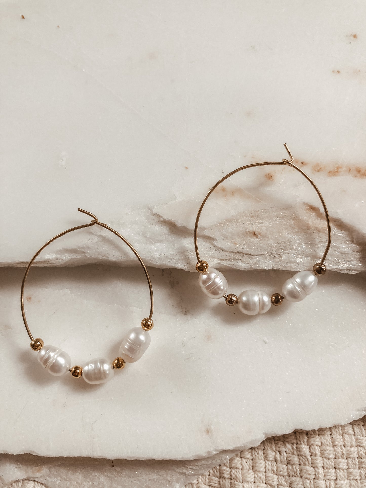 Pearl Hoops