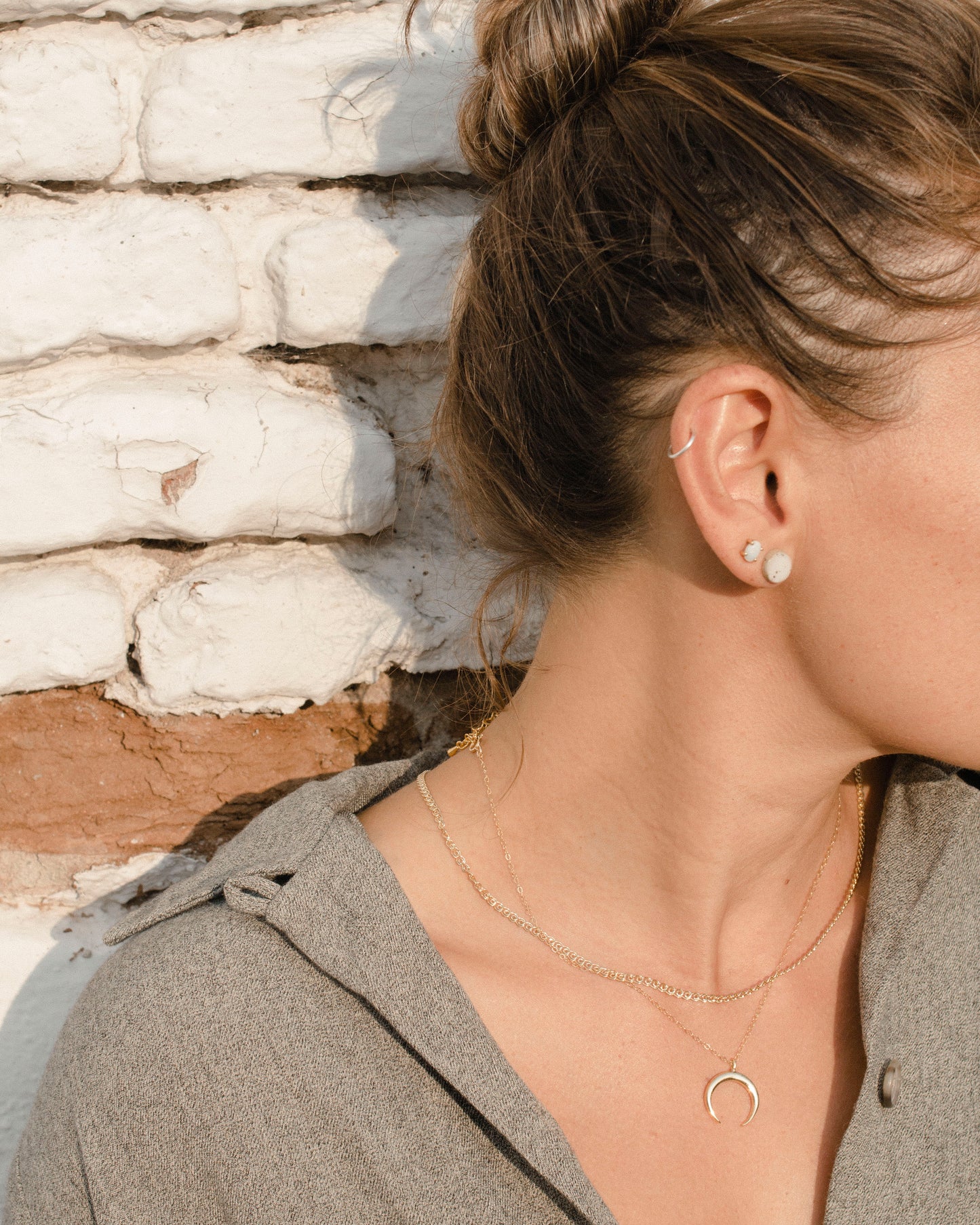 Ceramic Stud Earrings