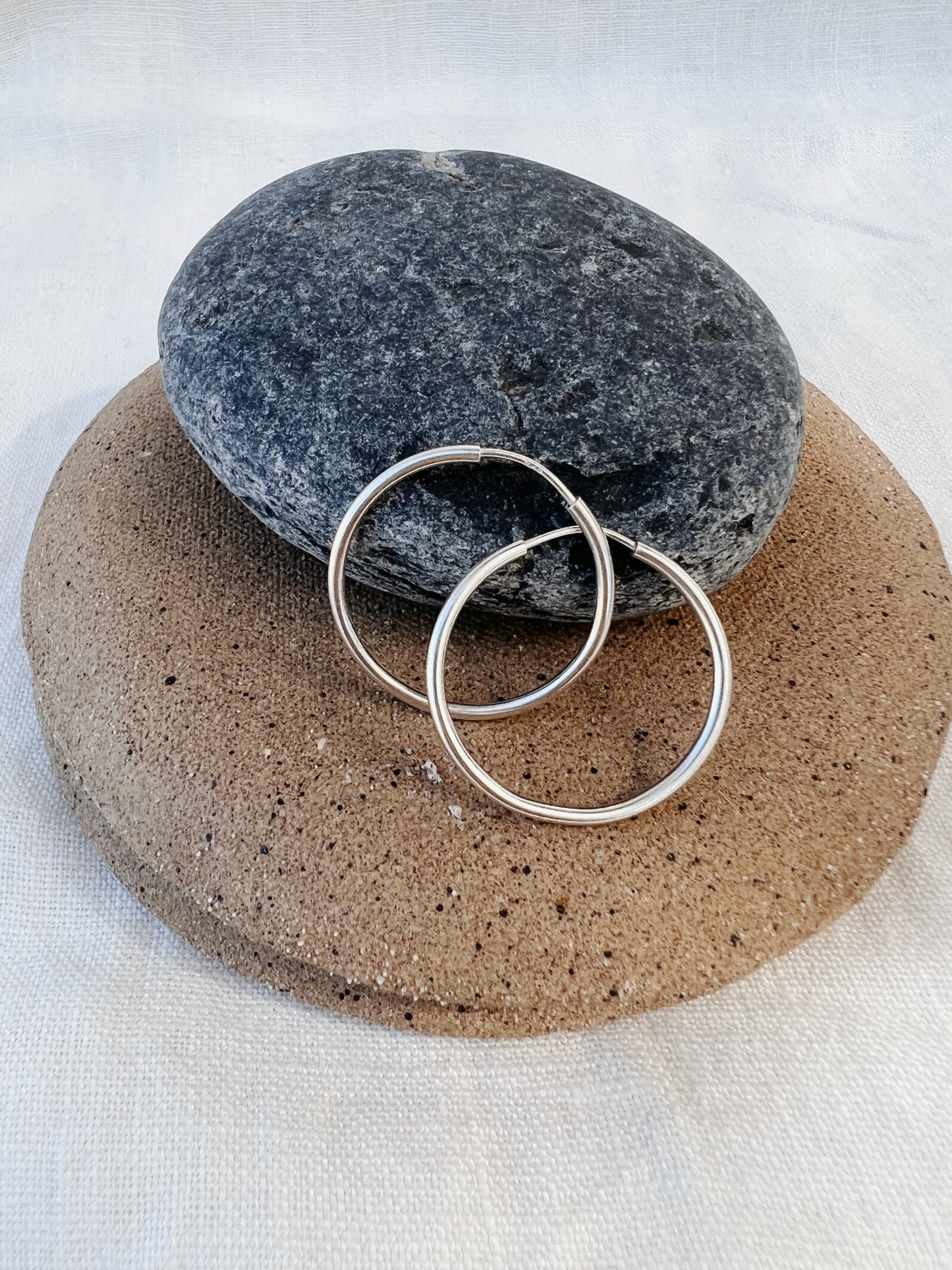 Silver Hoops