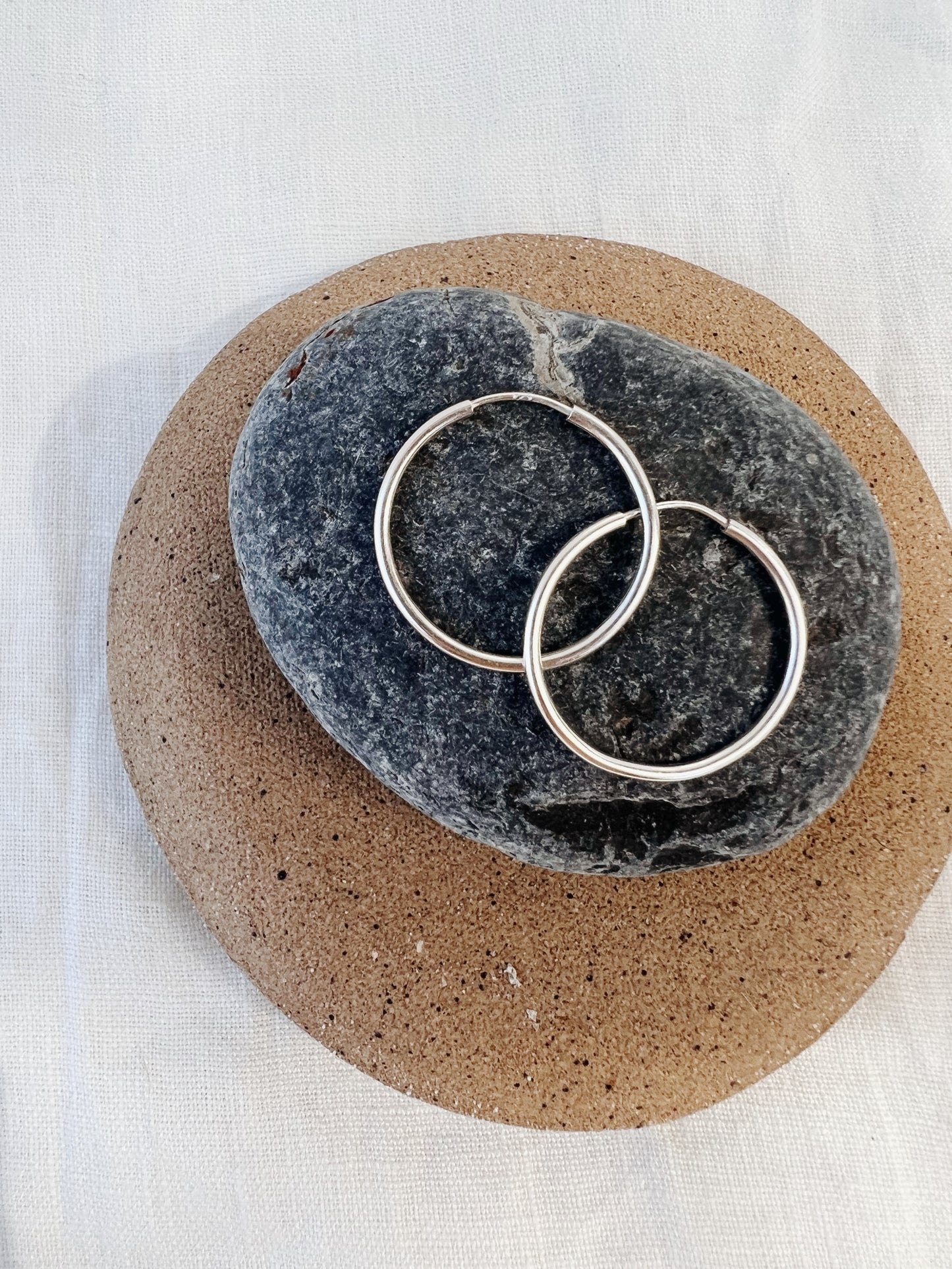 Silver Hoops