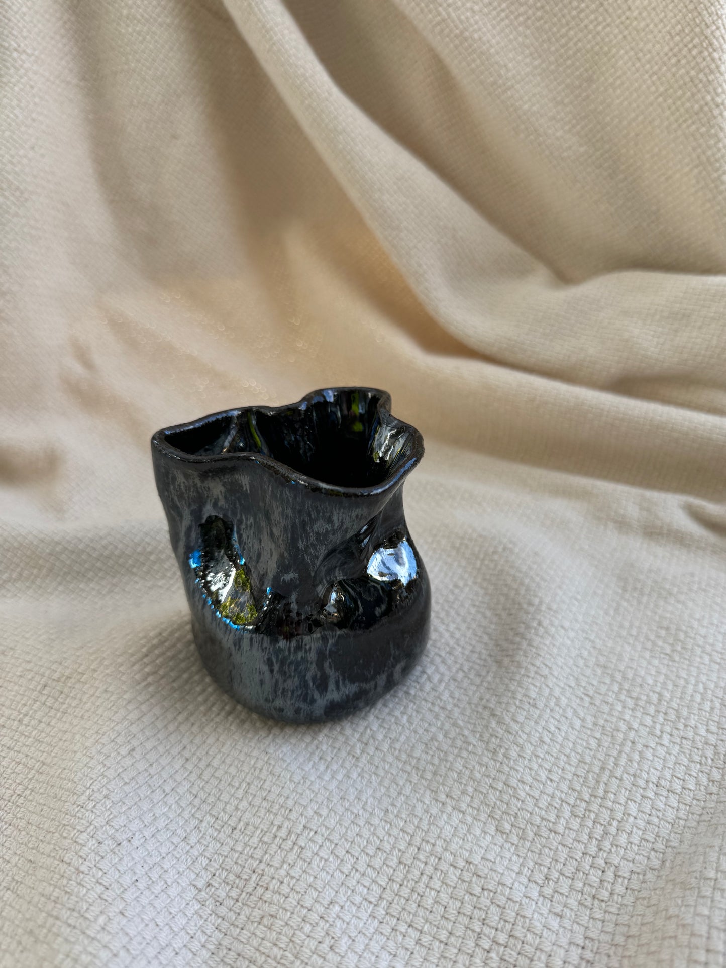 Black Mirror Bud Vase