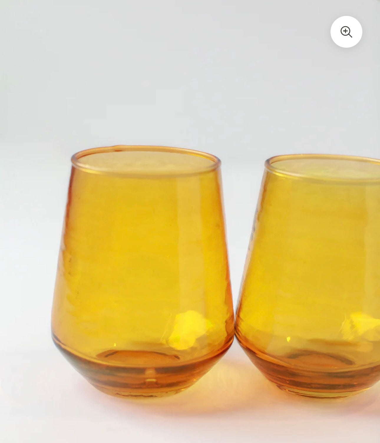 Handblown Hammered Glass Cups