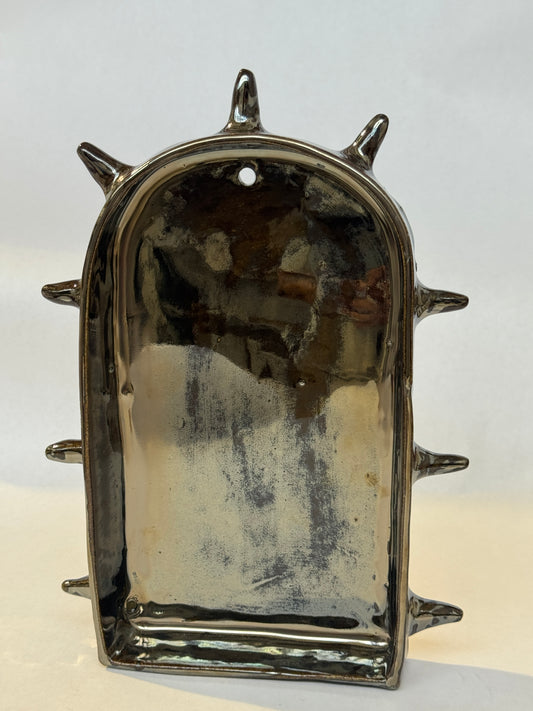 Spikey Chrome Wall Sconce