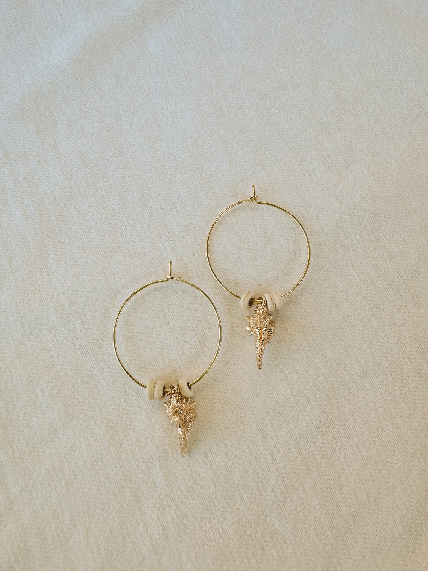 Conch Shell Hoops