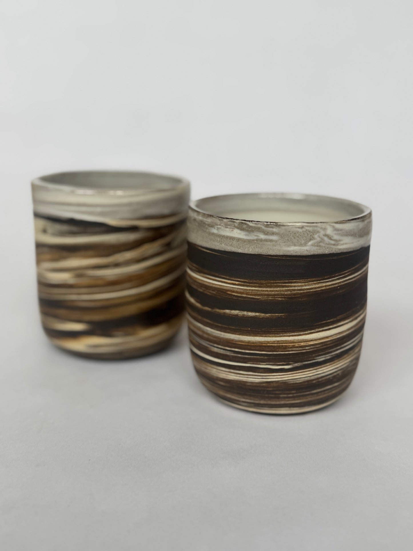 Black & White Swirl cup