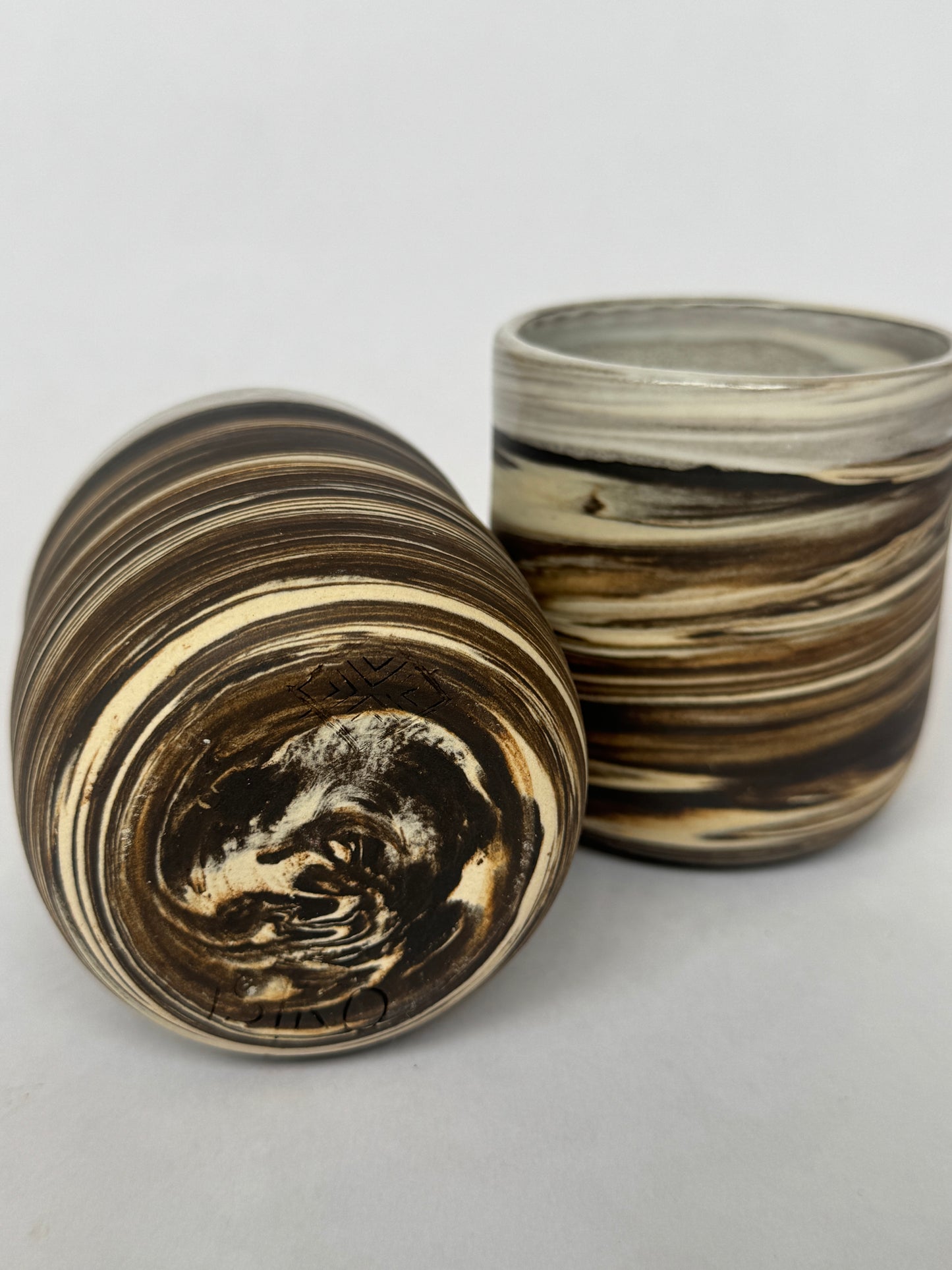 Black & White Swirl cup