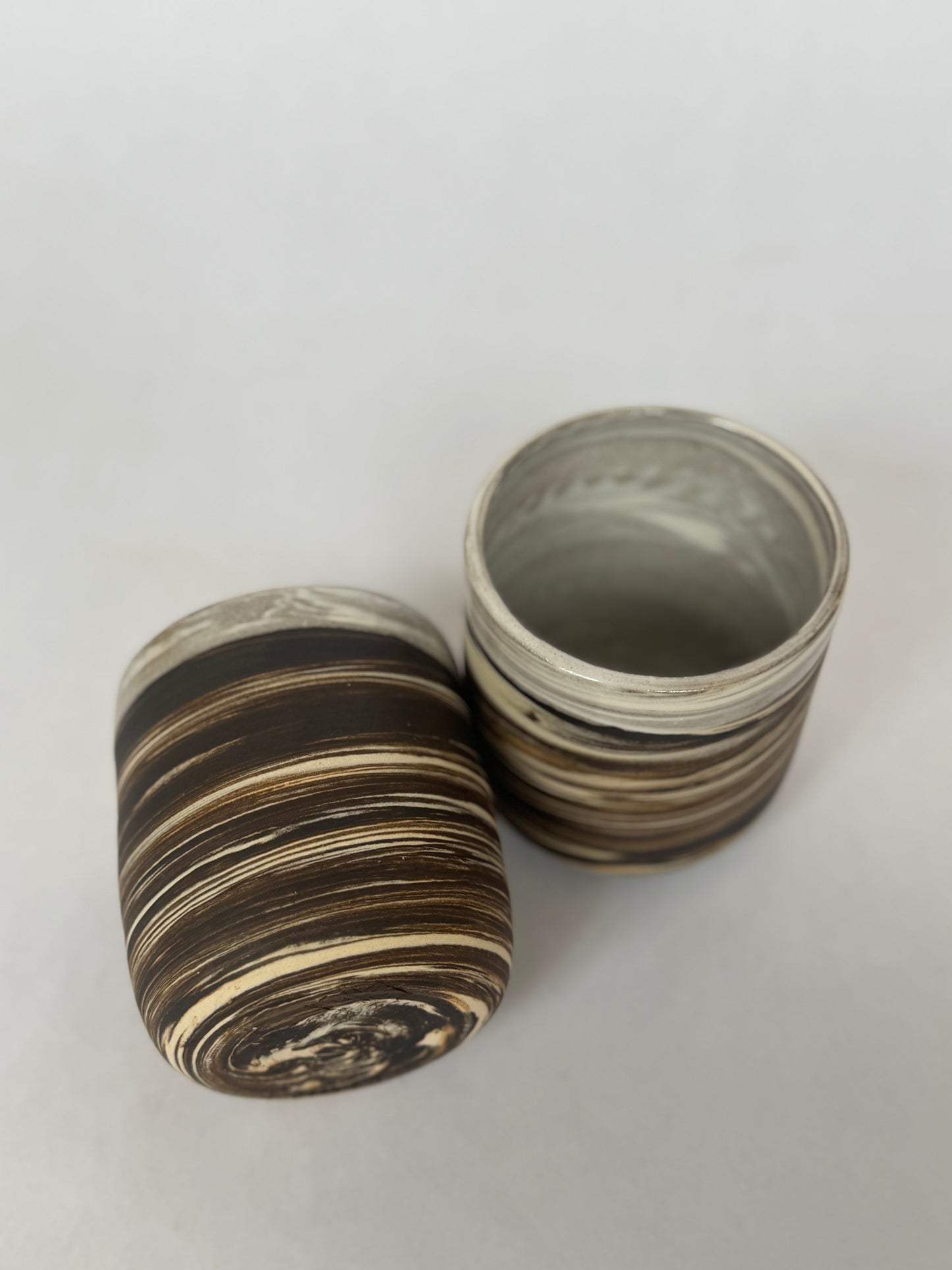 Black & White Swirl cup