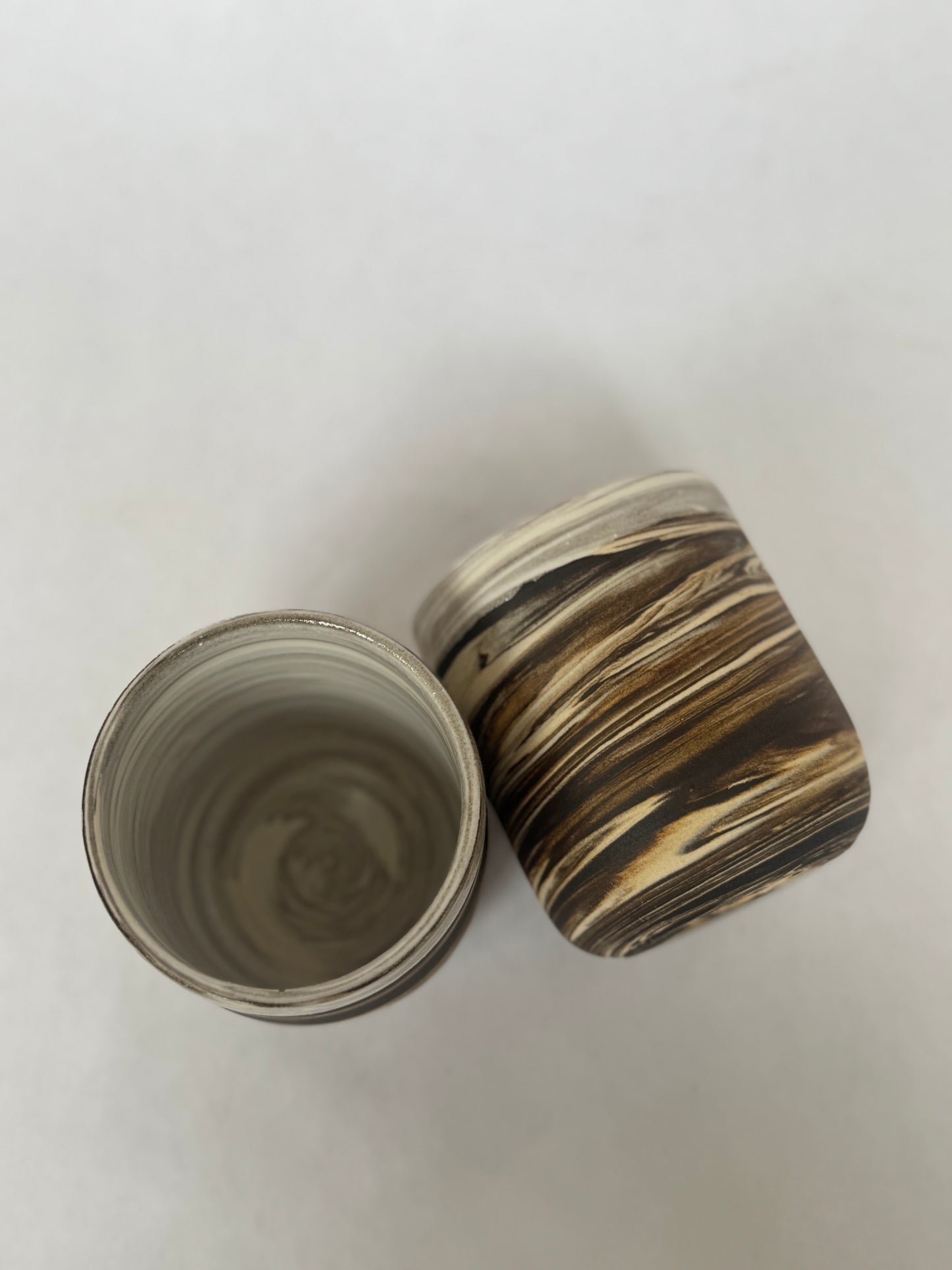 Black & White Swirl cup