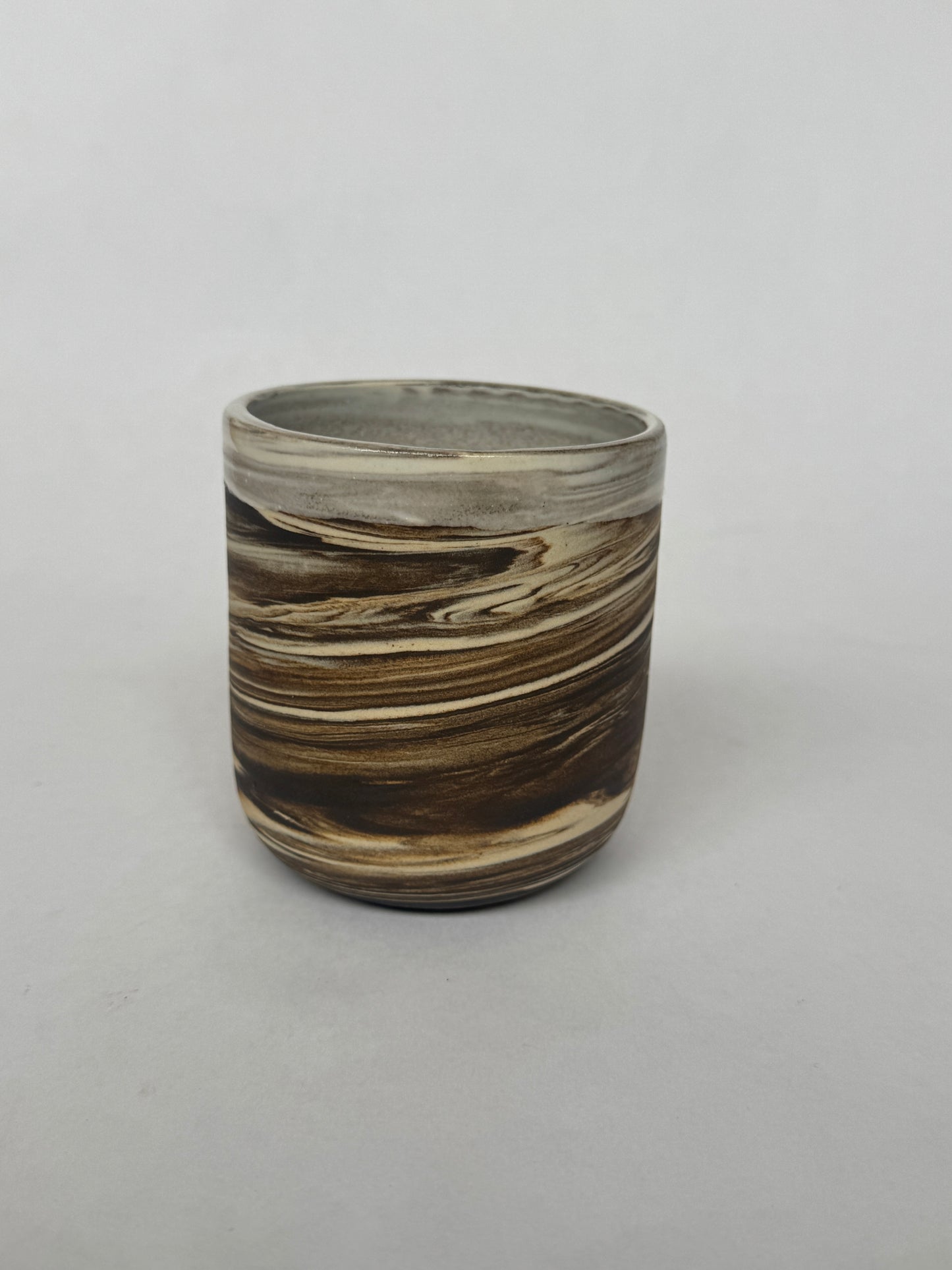 Black & White Swirl cup