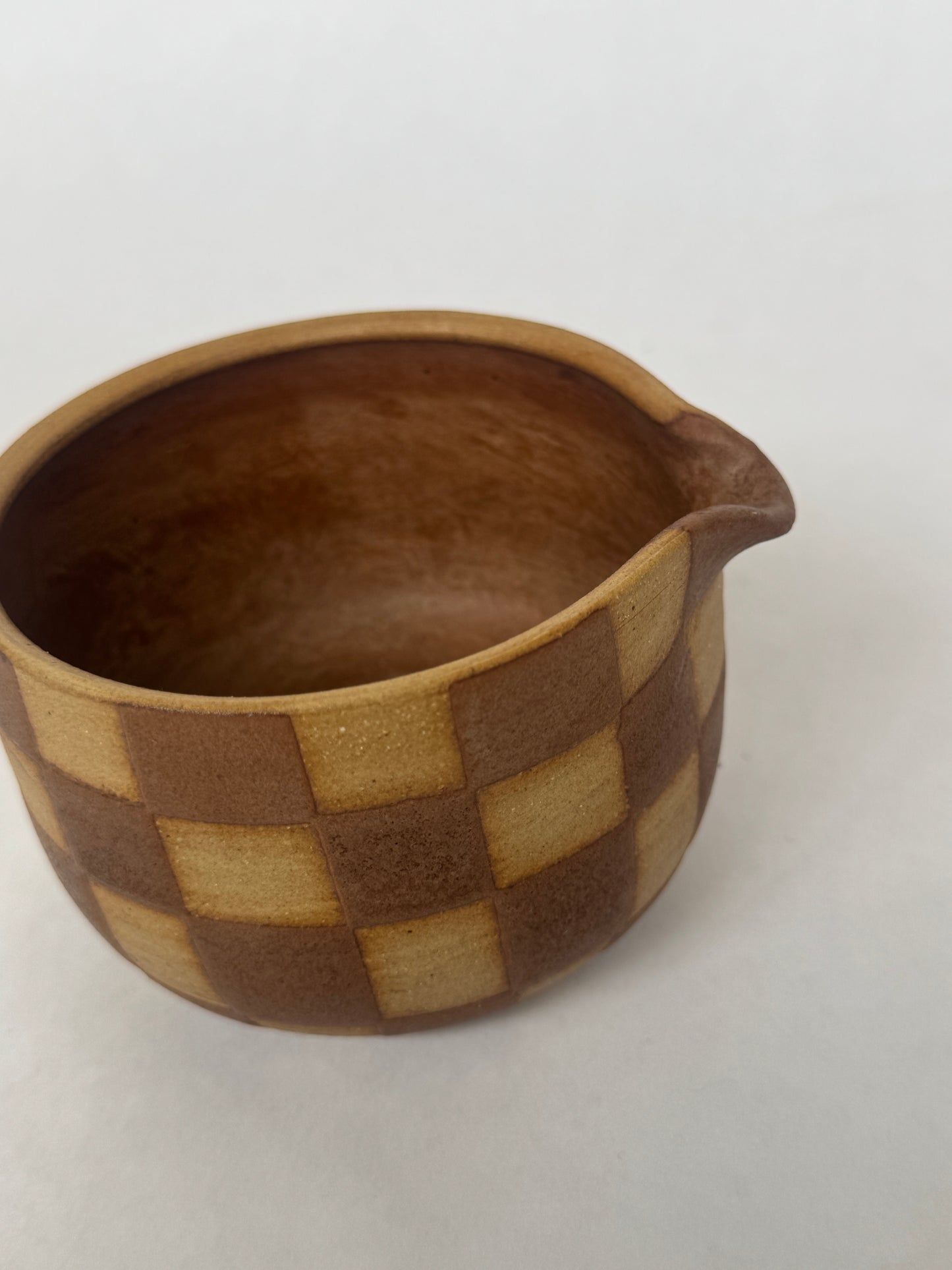 Checkered Matcha Bowl