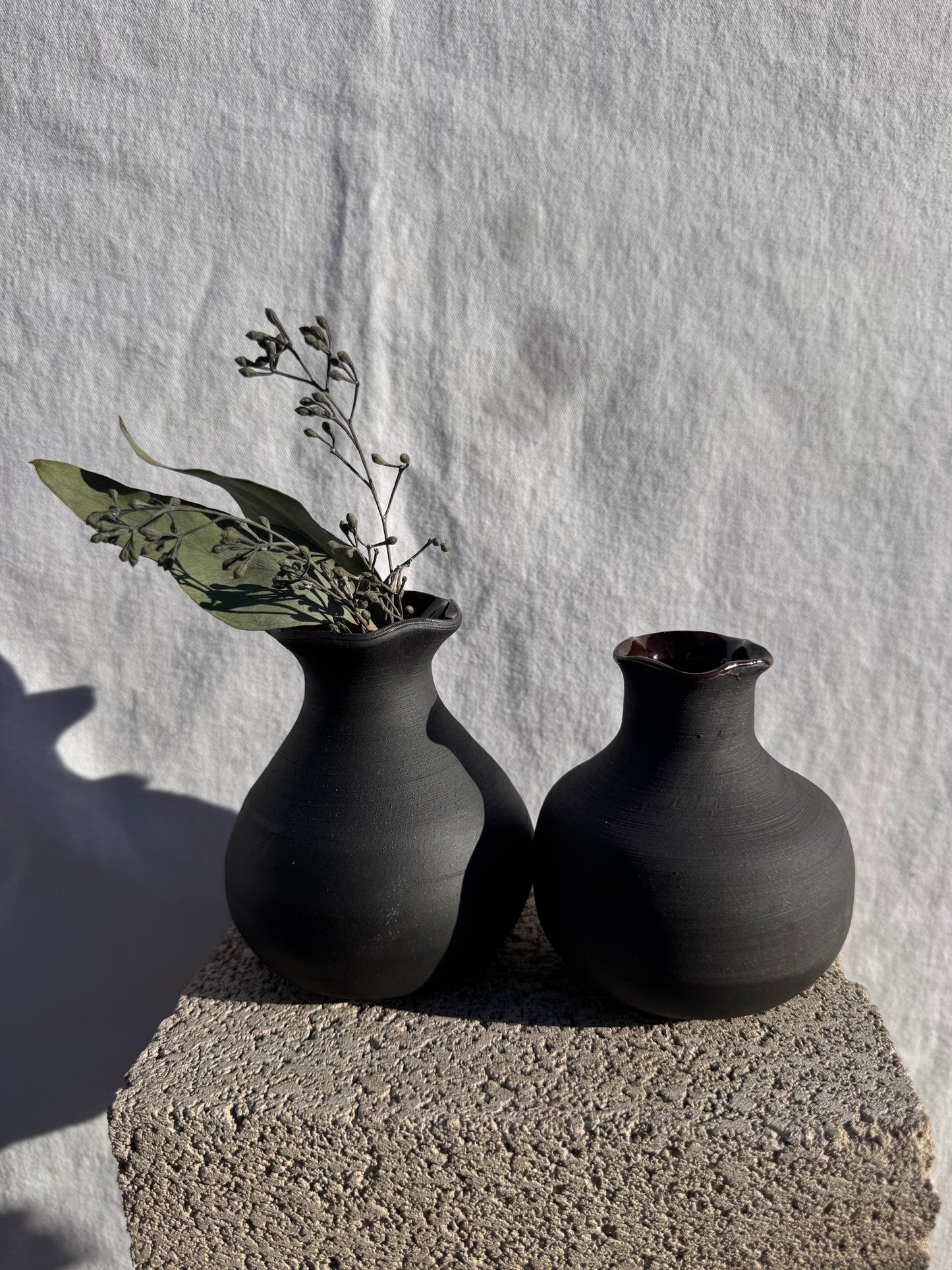 Black Bud Vase