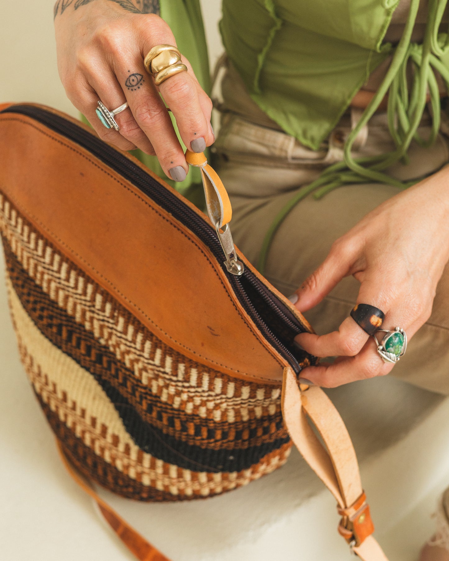 Woven Sisal Purse Bag