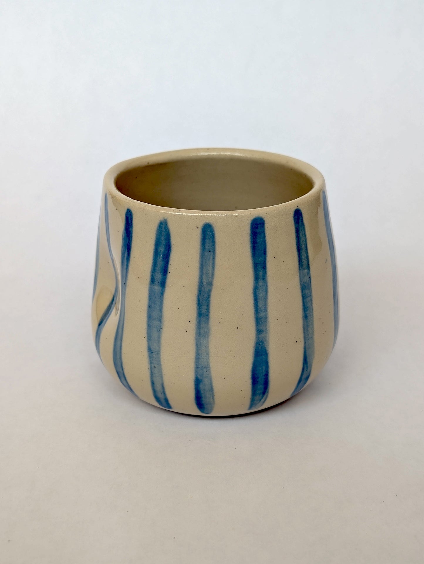 Blue Stripe Dimple Tumbler